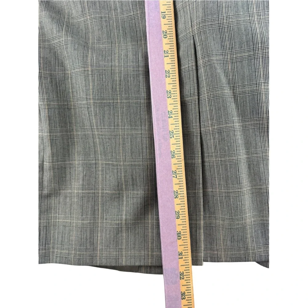 Hart Schaffner Marx Viracle Blazer Grey Glen Plaid Sport Coat 46LMen Suit Jacket